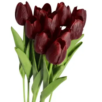 10 Vnt Dirbtinės Gėlės Tulpės - Calla Lily Nustatyti Modeliavimo Netikrą Gėlių, Vestuvių Dekoravimas Šalis Naujųjų Metų Hotel Namų Dekoro