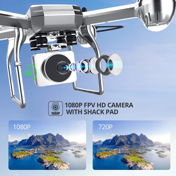 1080P HD Drone su FPV Kamera, skirta Suaugusiems ir Vaikams, Lengvai Quadcopter HS140 Pradedantiesiems su Aukščio Laikyti, APP Kontrolės, 17Mins