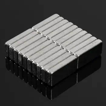 20Pcs 10x5x2mm N52 Super Stiprus Keturkampio Formos Blokus, Retųjų Žemių Neodimio Magnetai, Šaldytuvas Amatų Akustinių bangų Srityje, Elektronikos