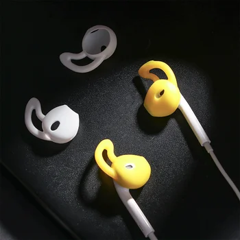 4Pcs In-Ear Eartips Ausinių Ausinės Padengti Odos Apple iPhone 7 AirPods atveju 