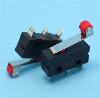 5vnt/Set KW12-3 polichlorintų bifenilų (PCB Micro Roller Svirties petys Atidaryti Uždaryti ribinis Jungiklis Mikrojungiklis Įrankių Dalys Didmeninė