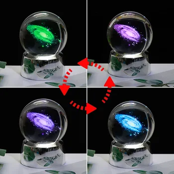 60mm 3D Crystal Ball Kristalų Amatų Ornamentu Stiklo Lazeriu Graviruotas Miniatiūriniai Dragon Modelis Srityje Darbalaukio Apdailos Reikmenys
