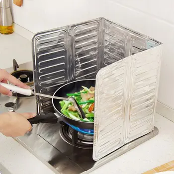 Aliuminio Sulankstomas Virtuvėje Dujinė Viryklė Pertvara Plokštės Virtuvės Keptuvėje Aliejų Splash Ekrano Apsaugos Kichen Priedai