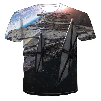 Ateityje Mecha Temą vyriški T-shirt 3D Atsitiktinis Viršūnes Vasaros Mados marškinėliai vyriški O-Kaklo Marškinėliai Berniukui Drabužių Streetwear Didelis Dydis