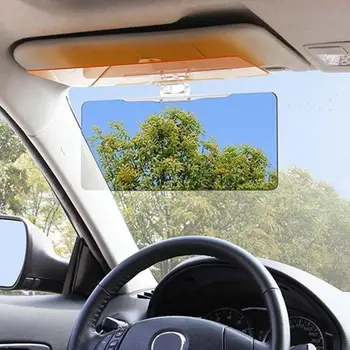 Automobilio Saulės Skydelis Anti-Glares Blokatoriai UV Kartus Apversti Žemyn HD Aiškiai Matyti, skėtį nuo saulės, Dieną ir Naktį Naudoti Auto Priedai