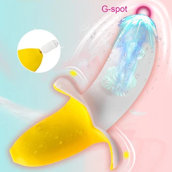 Bananų Dildo Tikroviškas Vibratorius Didžiulis Vibruojantis Varpos Dildo Makšties G Spot Stimuliatorius Moterų Masturbacija Sekso Žaislas Moterims