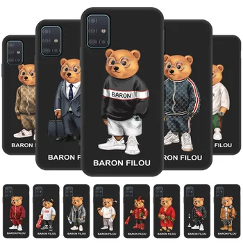 Baronas Filou Telefono dėklas Samsung Galaxy A51 A71 A72 A52 A42 A50 A30S A60 A70E A81 A82 A8S A90 A91 A6S A8S Silikoninis Galinio Dangtelio