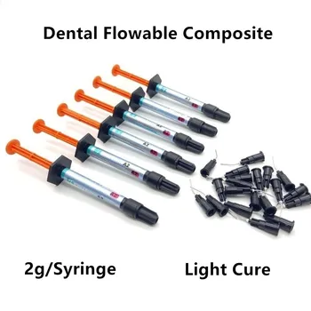 Dantų Flowable Kompozicinės Dervos Srautas Šviesos Išgydyti 2g/Švirkštų A1 A2 A3 Atspalvį Dantų užpildų