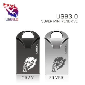 Didelės Spartos Vandeniui USB 3.0, Metalo Flash Drive 32GB 64GB 128GB Pendrive usb Pen drive 16GB atminties, USB 
