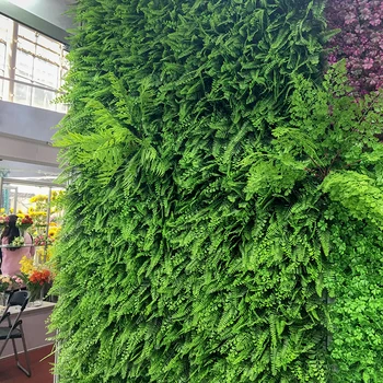 Dirbtinis žalia žolė sienos su Eukalipto lapų puokštė modeliavimas augalų 40*60cm vestuvių 