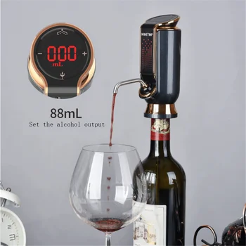 Elektros Raudonas Vynas Decanter USB Įkrovimo Auto Greitai Vyno Aeratorius Dulkių Šviežių laikyti 10 dienų Viskio Balionėlis Sidro Vyno Mediniai