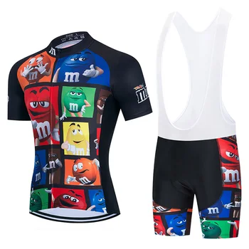 GREIČIO PIKAS - Vasaros dviračių drabužių nustatyti 2021 Anti-UV vyriški Marškiniai Mtb 80% poliesteris Quick Dry vyriški Sportiniai Šortai Fitneso