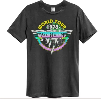 Išplėstos Marškinėliai Van Halen Pilka Naujų World Tour 78 Hard Rock Kultas