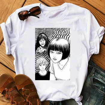 Junji Ito Tomie Shintaro Kago drabužiai moterims derliaus spausdinimo streetwear hip-hop marškinėlius ulzzang drabužius estetinės moteris