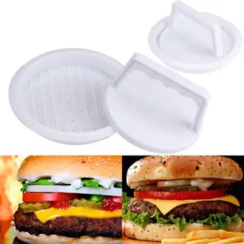 Karšto Pardavimo Hamburger Paspauskite Maisto Kokybės Plastiko Mėsainių Mėsos Grill Jautienos Mėsainiai Paspauskite Apvalios Formos Paplotėlis Maker Pelėsių, Maisto Įrankiai