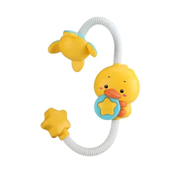 Mielas Kūdikis Vonios Žaislų, Automatinė Maža Geltona Antis Dušo Ančiukas Vonia Vandens Žaislas, Elektrinių Purkštuvų Žaislas (baterijos į komplektą)