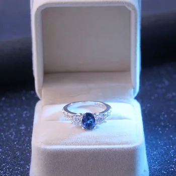 Modyle Mados Realių Žiedas Moterų 5mm Turas Vestuvinis Žiedas Fine Jewelry Lašas Laivybos