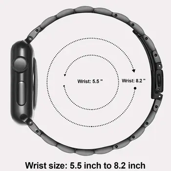 Nerūdijančio Plieno Dirželis Apple Watch Band Moterų 38mm 42mm 40mm 44mm Metalo Pakeitimo Apyrankė iWatch Serijos 6/SE/5/4/3/2/1