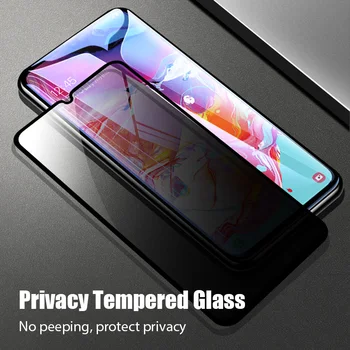 Pilnas draudimas privacy screen protector for samsung galaxy A51 A71 A21S A31 A41 A11 A2 5G A12 A21 A42 Anti spy grūdintas stiklas