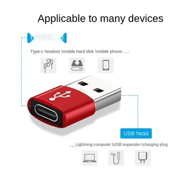 Smulkus ir Lengva Nešiotis USB C Tipo Adapteris USB 3.0 Type A Male Į USB 3.1 C Tipo Moterų Konverteris USB C Įkrovimo Duomenų Perdavimas