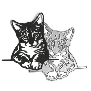 Tingus Gulėti Katės Formos, Presavimo Įrankis Dekoratyvinis Mirti Gabalai Kortele Priėmimo Scrapbooking 
