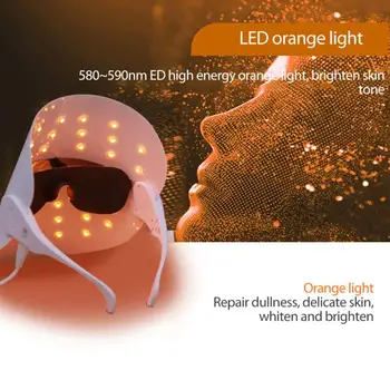 Šviesos diodų (LED) Veido Kaukė, Odos Atjauninimas LED Kaukė Fototerapijos Veido Priežiūra, Grožio Anti Acne Balinimo Raukšlių Šalinimas, Veido LED Kaukė
