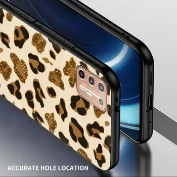 Mielas Leopardas Minkštas Atveju, Motorola Vieną Fusion+ G30 G9 G10 Žaisti G8 Galia Lite Moto Vieną Hyper G8 Plius Telefono Dangtelį Coque Shell Krepšys